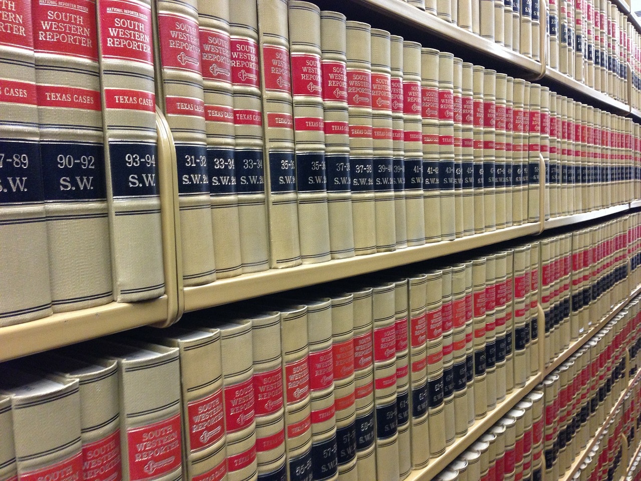 law books, library, rows of books